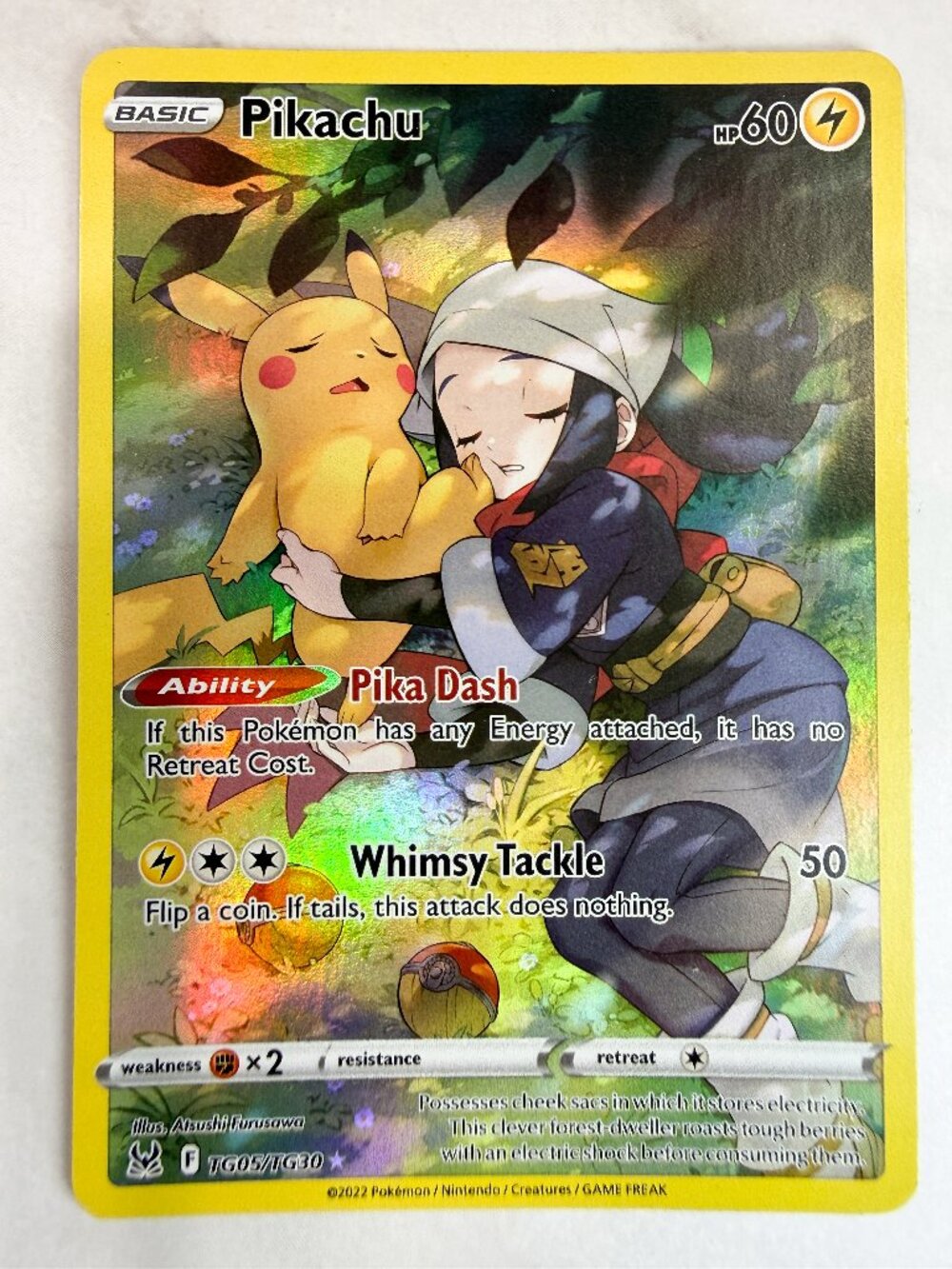 Pokemon Sword & Shield Lost Origin Full Art PIKACHU Excellent Condition